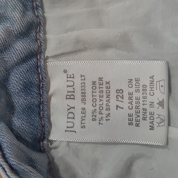 Judy Blue Jeans Women's sz 7/28 Boyfriend Fit Mid Rise Light Wash Ankle Denim - Picture 9 of 16